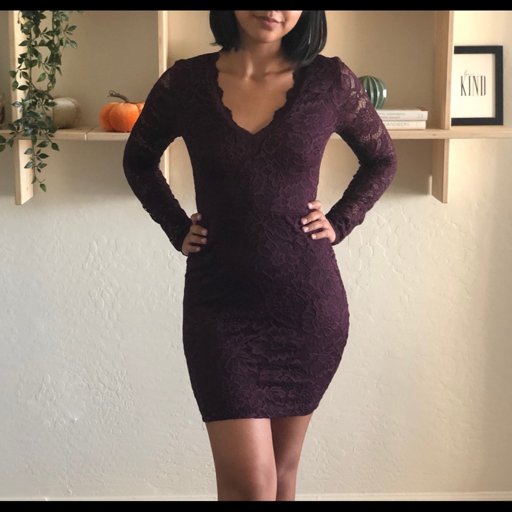 Deep Purple Cocktail Dress
